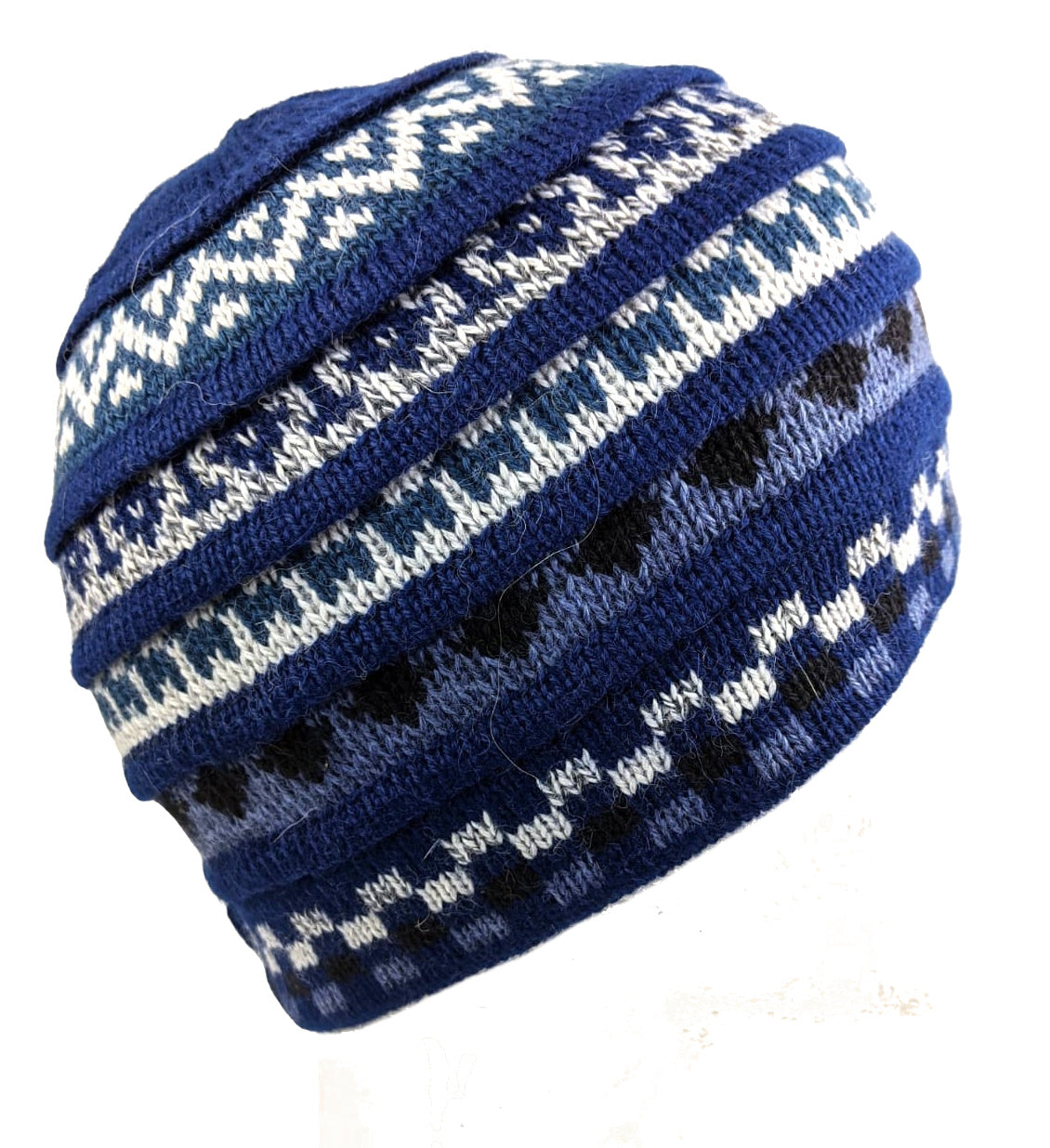 blue alpaca hat