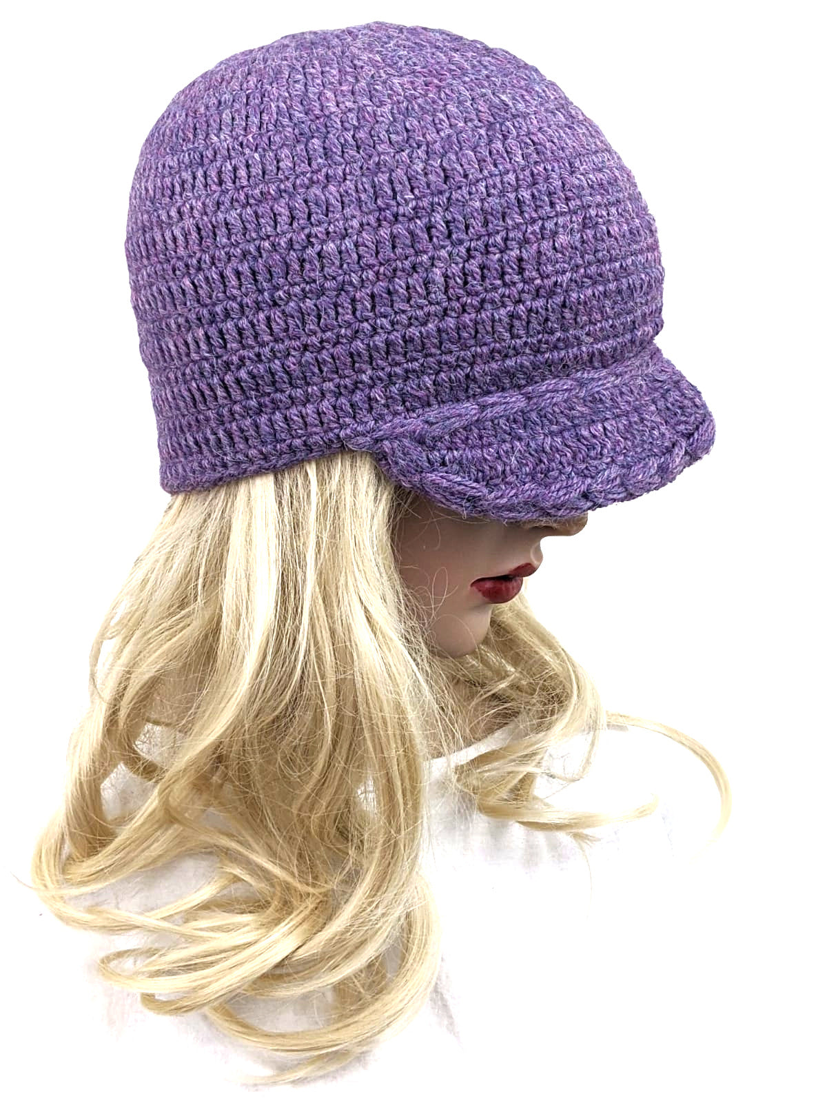 Alpaca Beanie Hat Light Purple