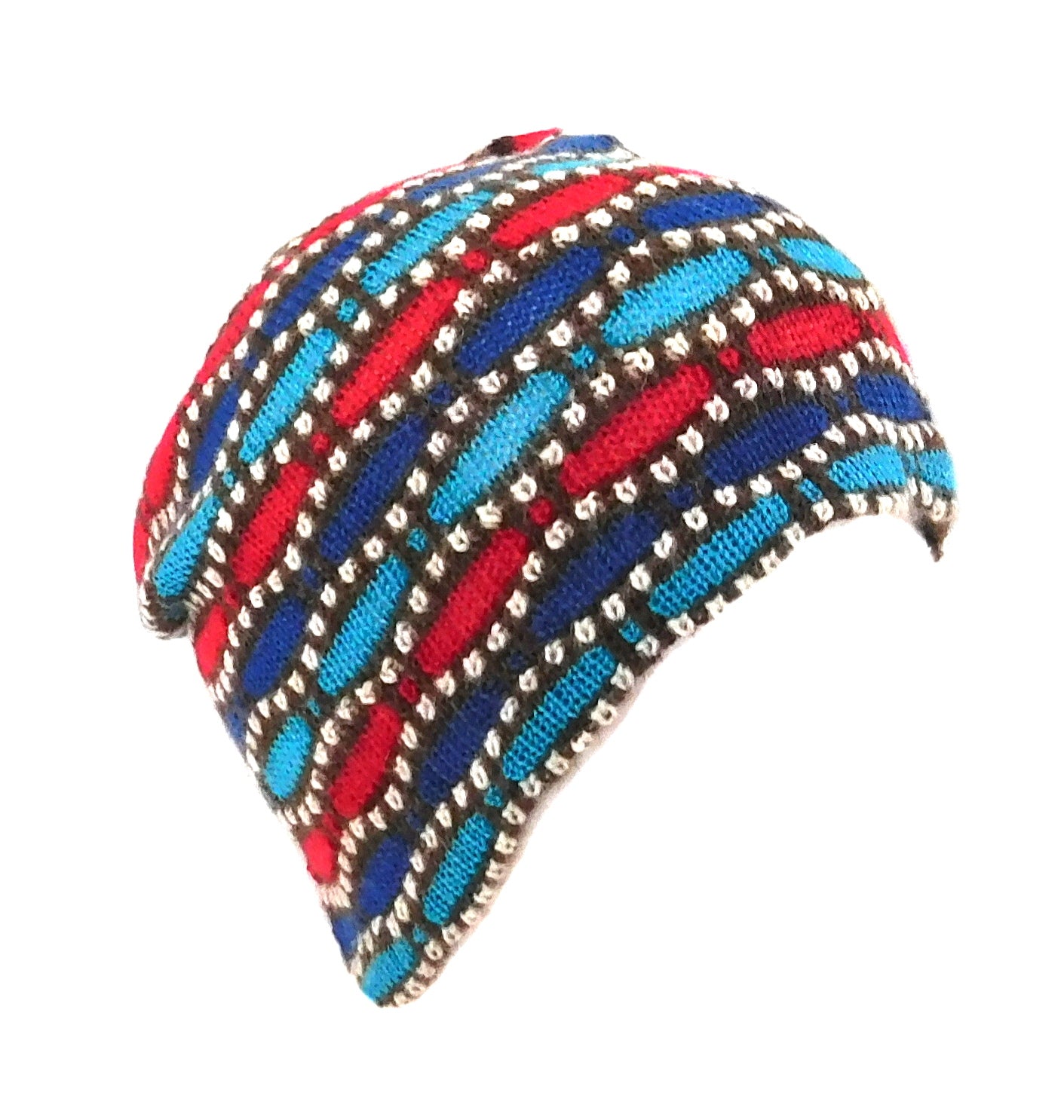 Multi Alpaca Geometric Beanie