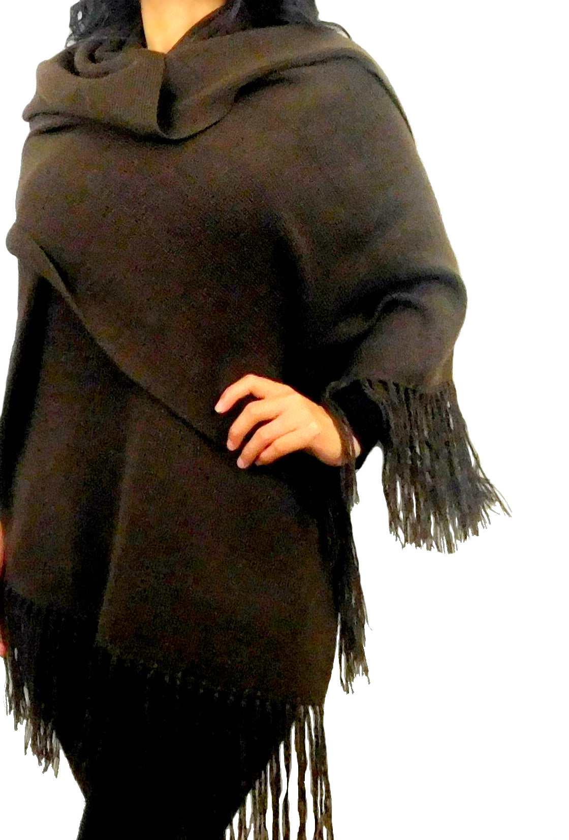 Alpaca Brown Shawl Wrap