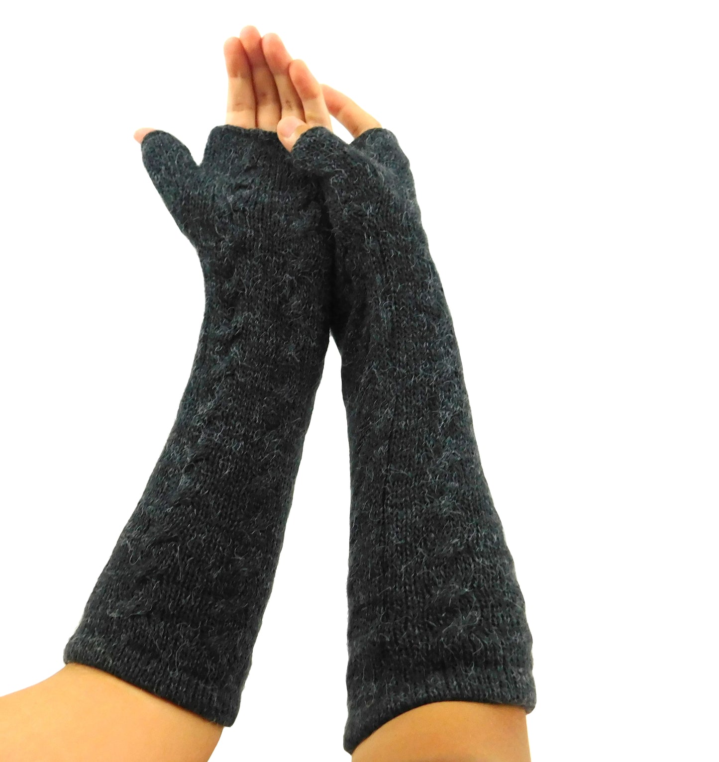 Alpaca Gloves - Charcoal Color