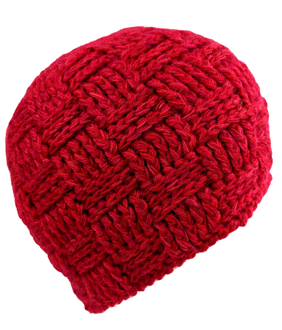 red alpaca 100% hat