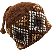 brown unique alpaca hat