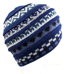 blue alpaca hat 