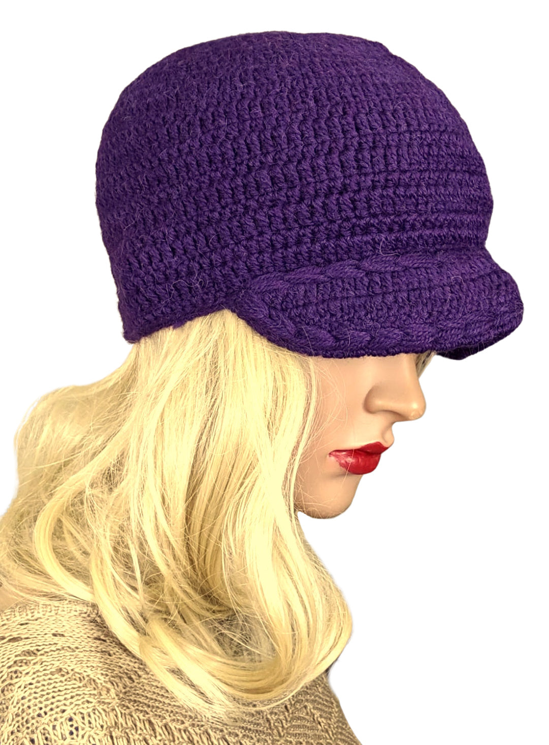 purple hat