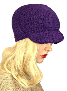 purple hat