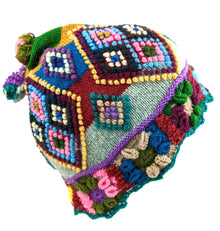 Wool Beanie Hat Crochet Handmade