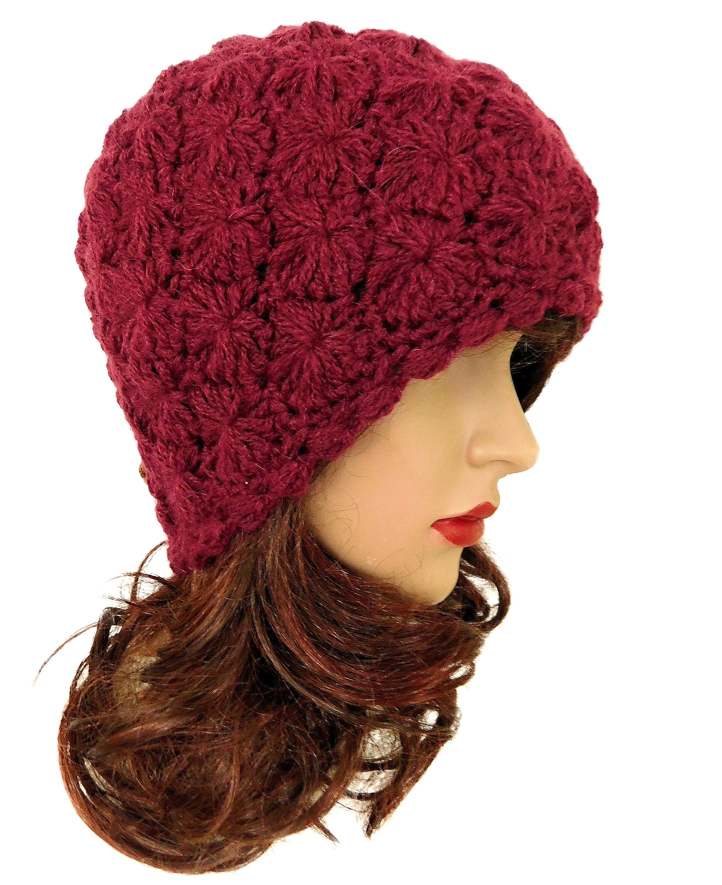 burgundy hat 