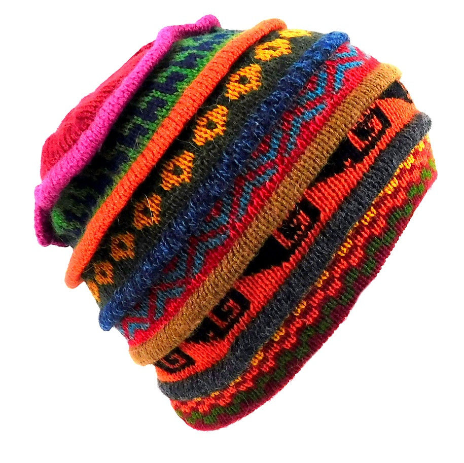 multi color unique alpaca hat 