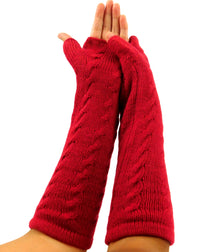 Alpaca Gloves - Red Color