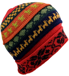red alpaca multi hat 