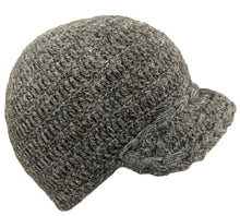 Alpaca Beanie Hat Cap Charcoal Color